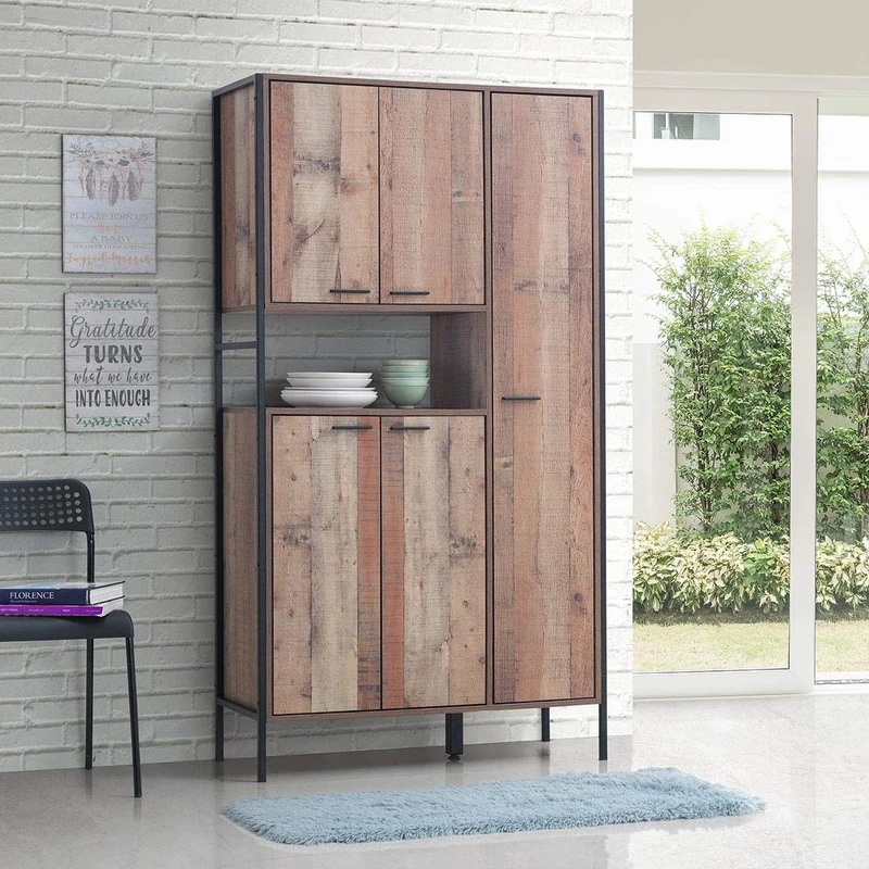 Timber Art Design Stretton Kitchen Dresser Dining Room Display Larder Cabinet Pantry Cupboard - Image 1