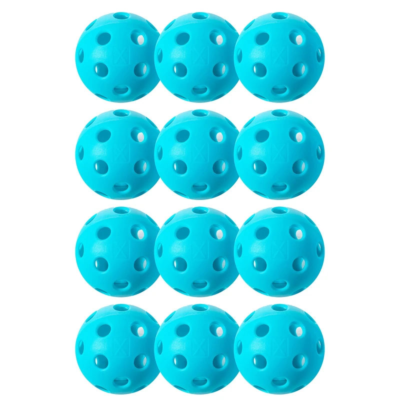 Franklin Sports X-26 Indoor Pickleballs - USA Pickleball Approved Tournament Balls - 12 Pack Blue