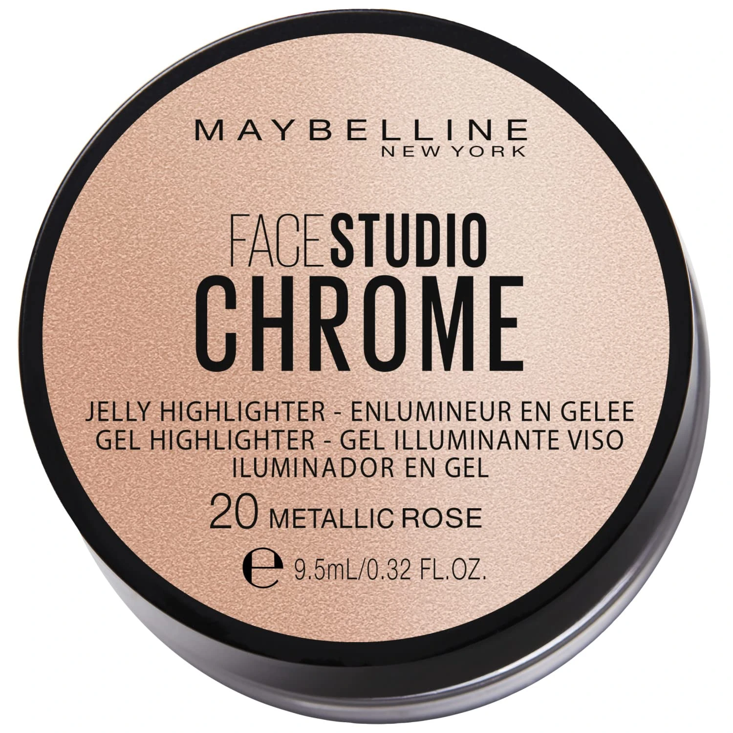 Maybelline New York Maybelline New York face studio chrome jelly highlighter 38 G rose