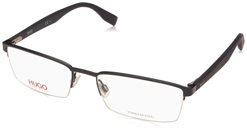 Hugo Boss Hg 0324 2WF/19 MTBLUE WOOD Eyewear Men's Steel, Standard, 55 - Image 1