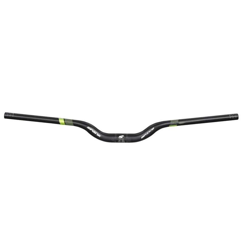 Spank Spike 800 Vibrocore, Rise 30 mm, 31.8 mm Unisex Adult Hanger, Black/Green, 800 mm