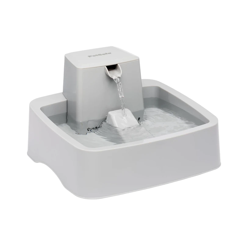 PetSafe Oasys 1 Gallon (128 Ounce) Medium Pet Fountain - Cat or Medium Breed Dog Water Fountain - Dishwasher Safe Filtered Water Dispenser with Flow Control - Filters Included - Easy to Clean