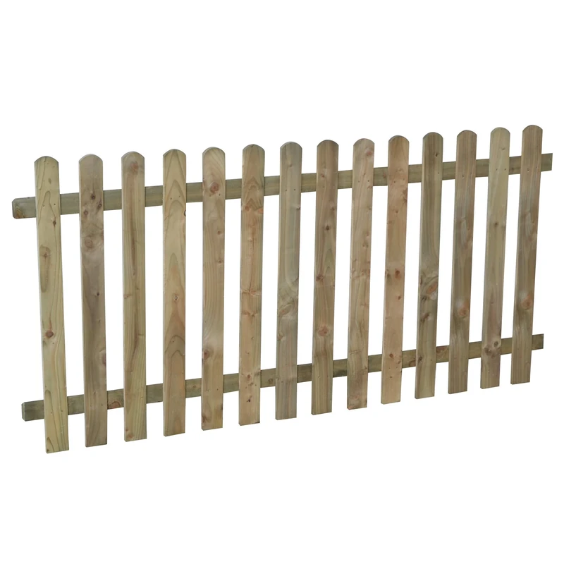 Forest Garden 6ft x 3ft (1.8m x 0.9m) Pressure Treated Heavy Duty Pale Fence Panel (Pack of 4)