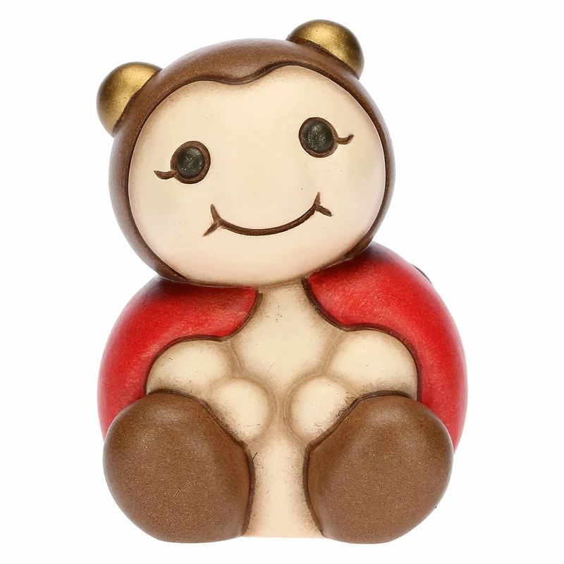 THUN, Ladybird Lucky Favour in Hand-Decorated Ceramic, Small Version, 4.8 x 4.7 x 6.5 cm H