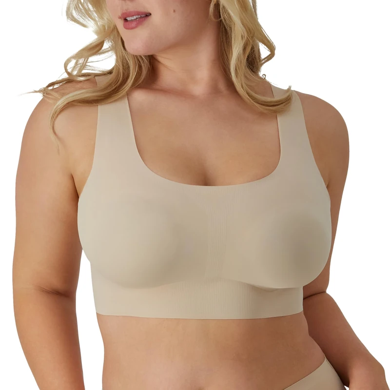 Bali Women's Comfort Revolution Easylite Wireless, Pullover Wirefree T-Shirt Bra Full Coverage, Opaque, Nude, XL