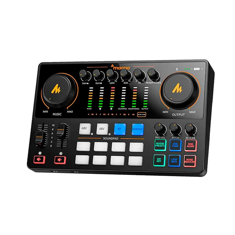MAONO E2 Gen2 Podcast Mixer Audio Interface, Black