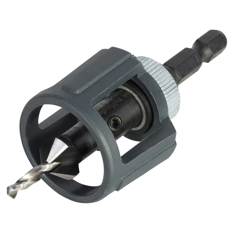 wolfcraft Screw Starter With Countersink and Depth Stop I 4392000 I Drilling and countersinking in one step