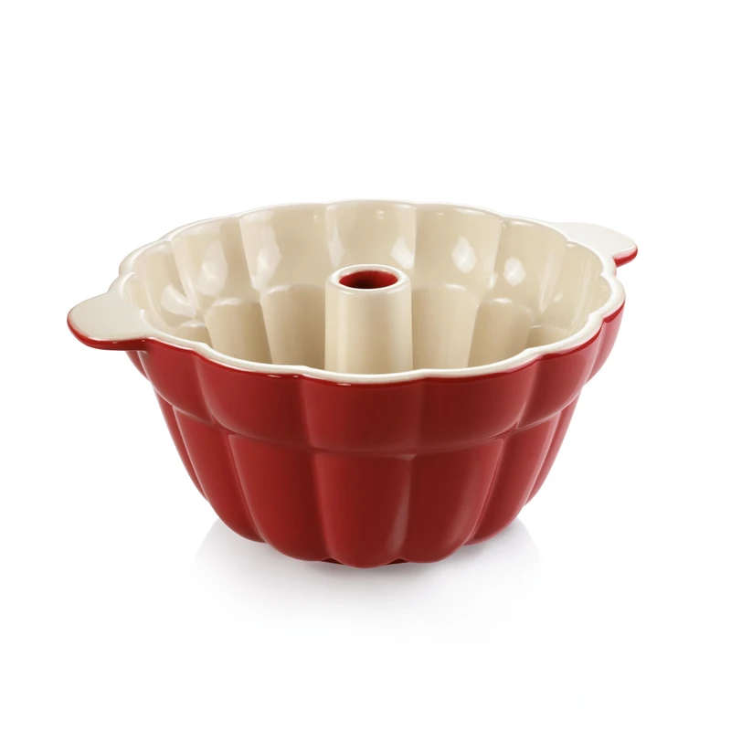 Tescoma 622204 Delicia Ceramic Doughnut Mould, Red/Beige, 28.5 cm