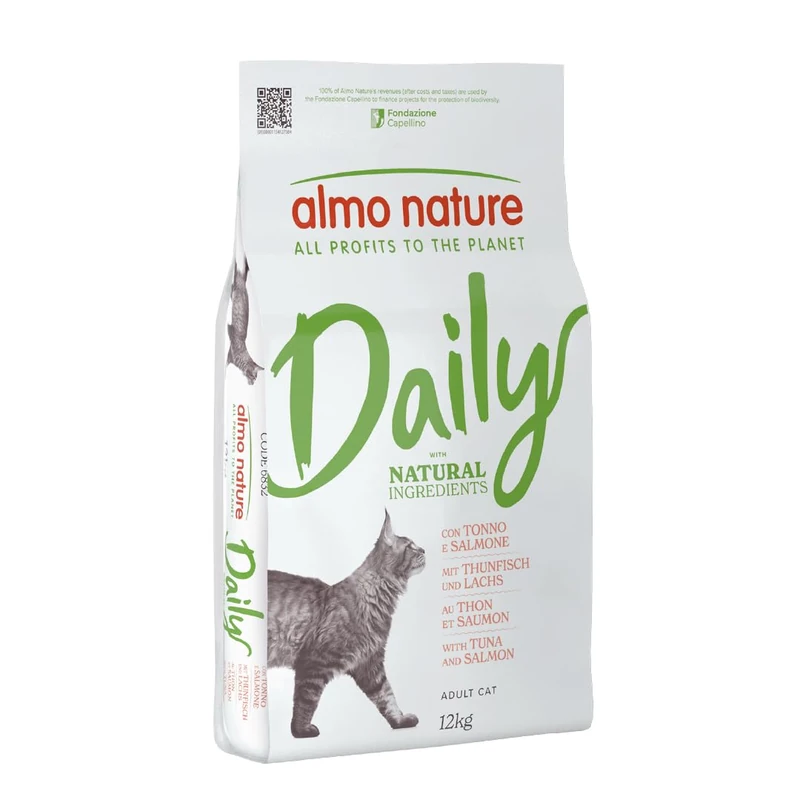 almo nature Maintenance with Tuna And Salmon - Dry Adult Cat 12 kg Bag, Pack of 1
