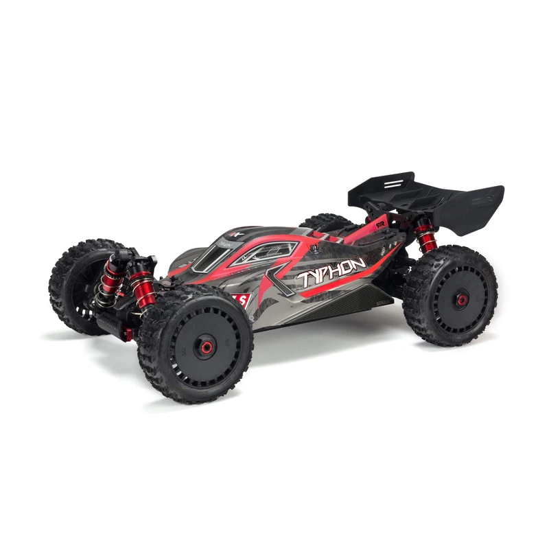 Arrma Body Painted w/Decals Typhon 6S Black/Red (ARA406120)