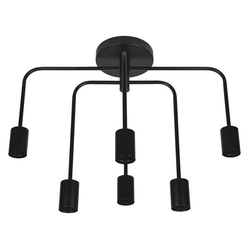 Ledvance Glass Ceiling Light Bent Black