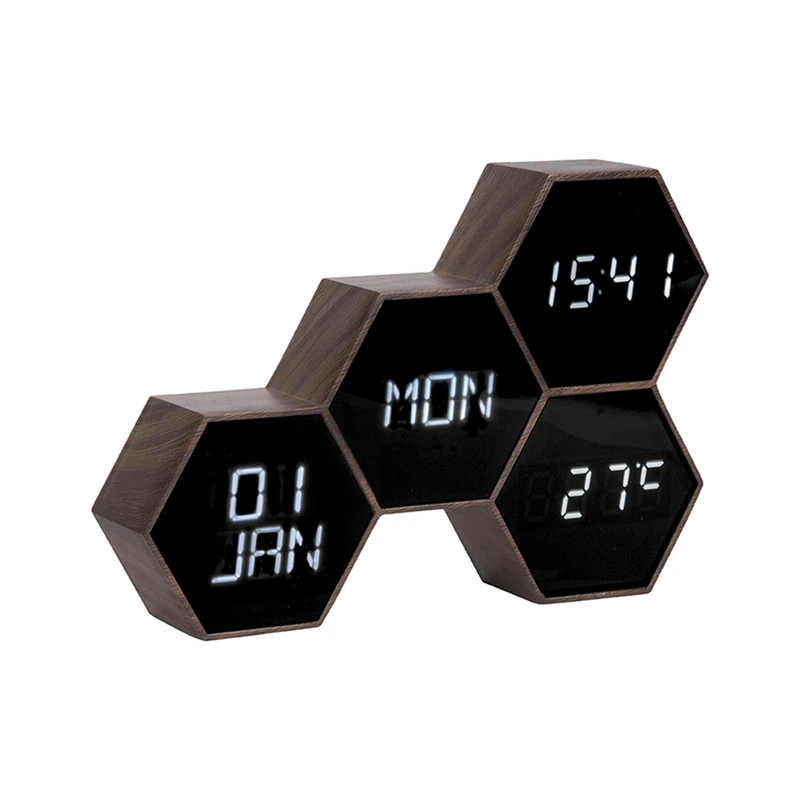 Karlsson, table, alarm, LED clock, Black, One Size, KA5805BK