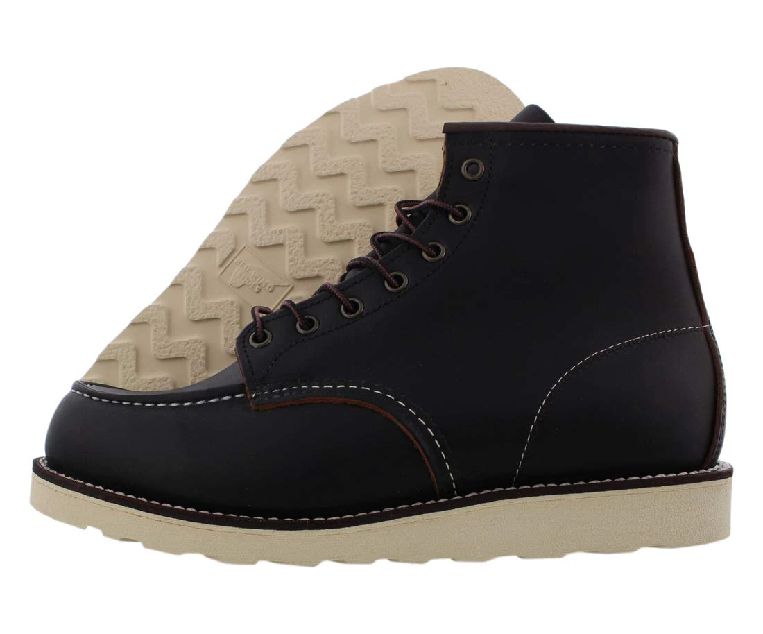 Red Wing 8849 Heritage Work 6" Moc Toe Boot Black UK 7