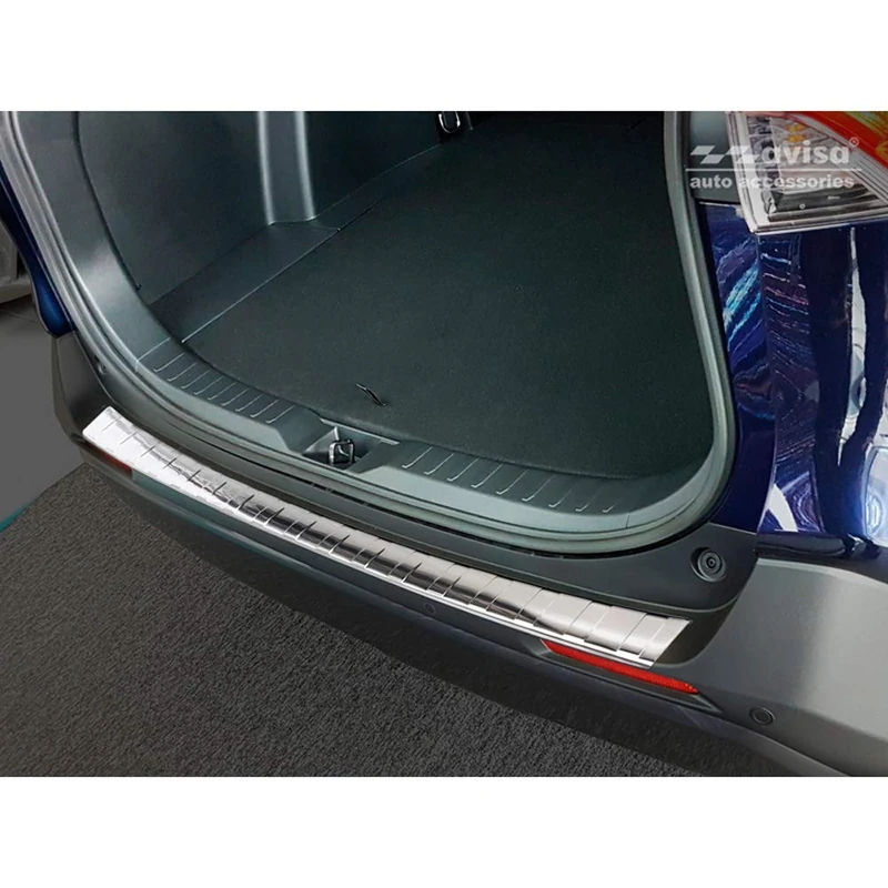 Avisa Stainless Steel Rear bumper protector compatible with Toyota RAV4 (5th Gen) 2018- & Suzuki Across 2020- 'Ribs'