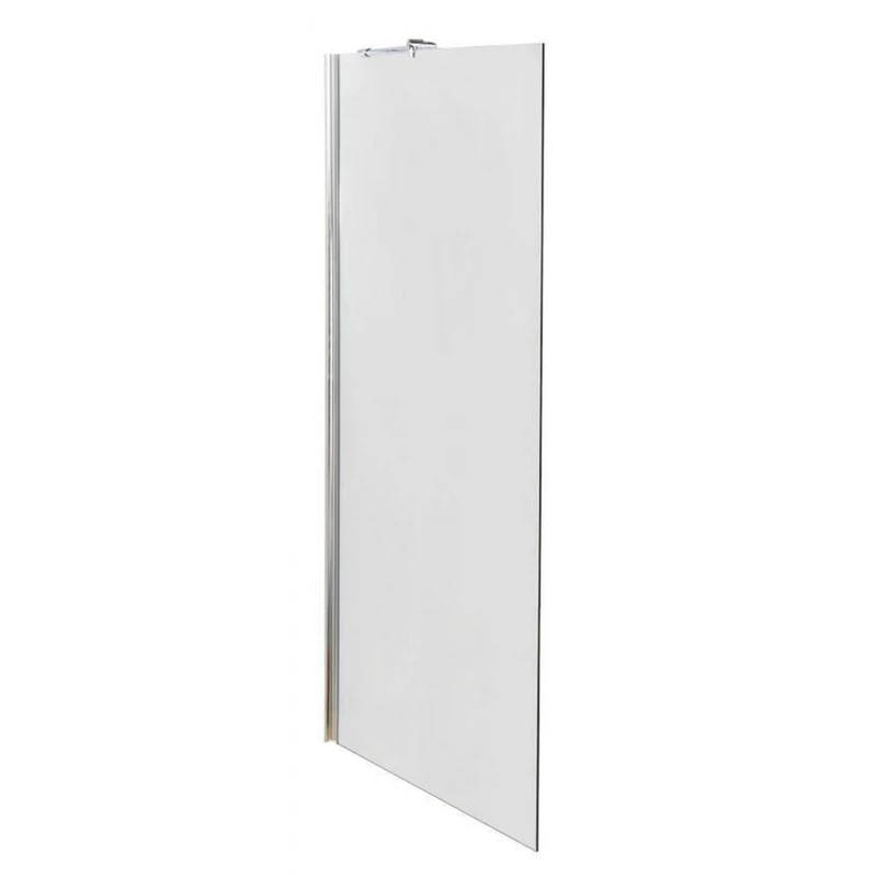 VeeBath 760mm Desire Wet Room Shower Screen Panel 8mm Easy Clean Glass Walk in Shower Enclosure with Metal Bracing Bar