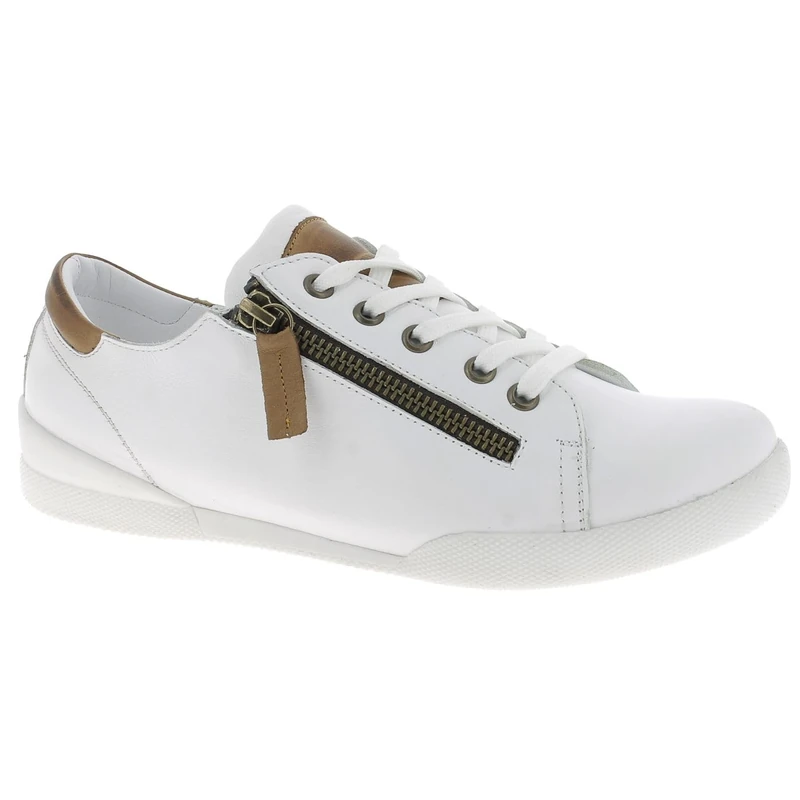 Andrea Conti Women's 347839 Sneaker - Wei /Brandy, Size 2 UK