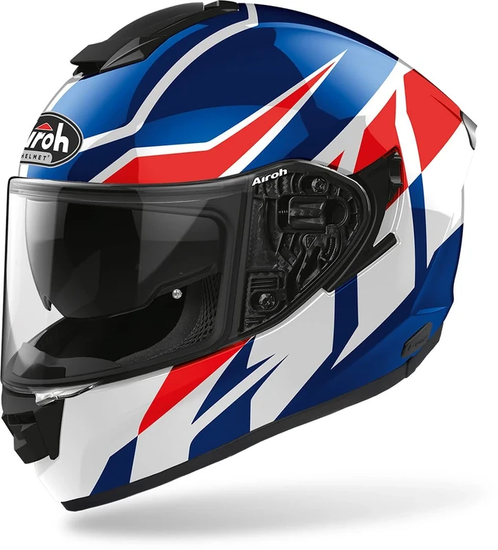 Airoh HELMET ST501 FROST BLUE/RED GLOSS M