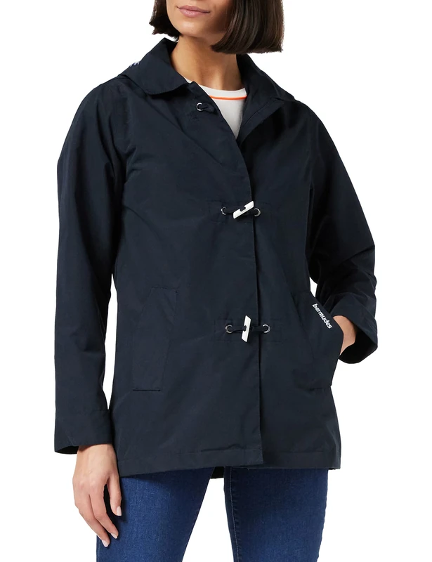 Bermudes Women's Veste Waterproof Jacket, Blue (Navy 204), Large