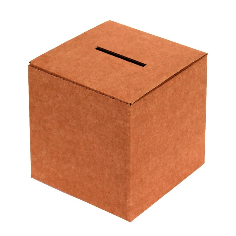 Only Boxes, Cardboard Urn for Votations or Events, Cardboard Box for Suggestions or Mailbox, Dimensions 35 x 35 x 35