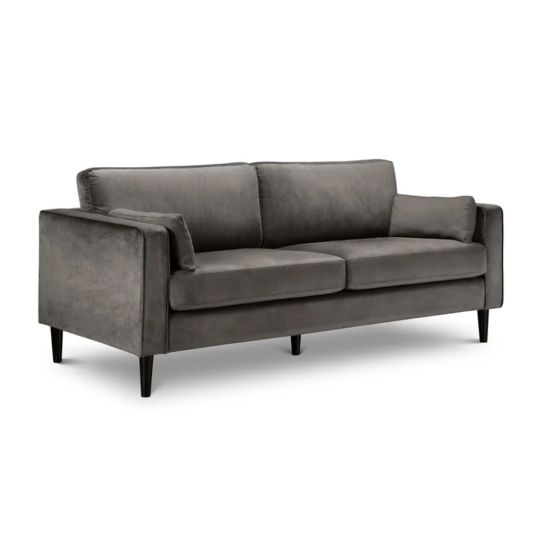 Julian Bowen Hayward 3 Seater Sofa, Grey