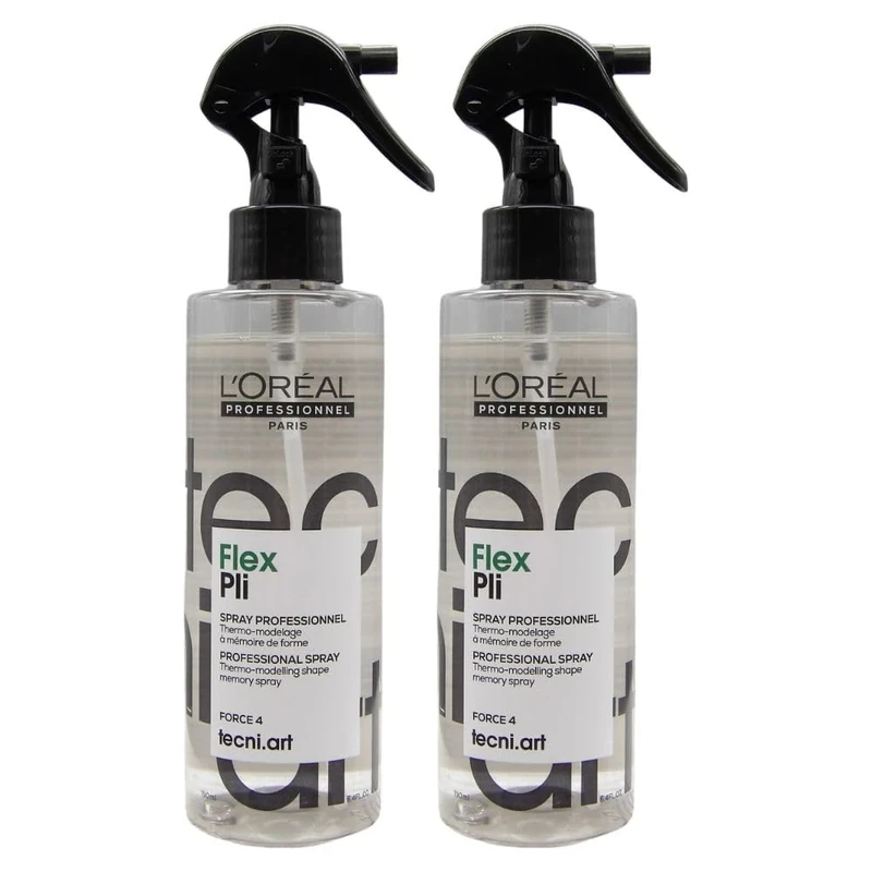 Pli Tecni Art Loreal Professionnel Thermal Volume Spray 190 ml, Unscented Pack of 2