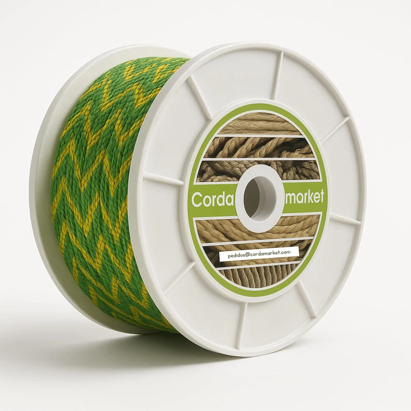 Cordamarket Rope Driza, Unisex Adult, unisex-adult, CDMKDAV060200, Yellow/Green, 200