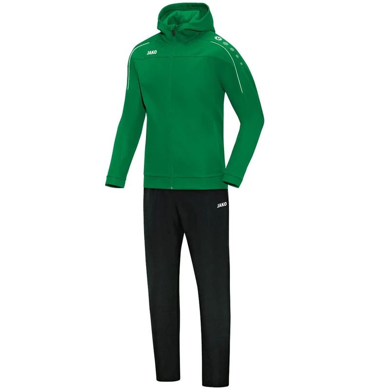 JAKO Classico M9650 Men's Tracksuit with Hood Sports Green XL