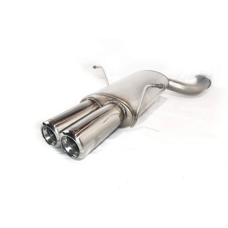 Ulter Sport Stainless steel sport exhaust compatible with BMW E46 6-Cylinder Sedan/Coupe/Touring 320i 110kW/323i 125kW/328i 142kW 1998-2005 (with 1 connection pipe) 2x 80mm