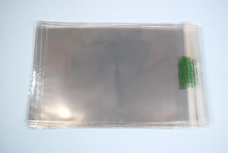 celloexpress Biodegradable 5 x 7-138mm x 185mm + 30mm Self Seal Flap - Bio PLA Greeting Card Display Bags 30 Micron - Small Cello - Pack of 500