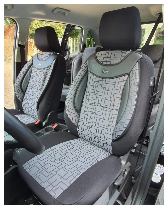 BREMER SITZBEZÜGE Seat covers suitable for Fiat Punto type 199 3 generation. Driver and passenger from year of manufacture 2005-2018. Colour number: 01