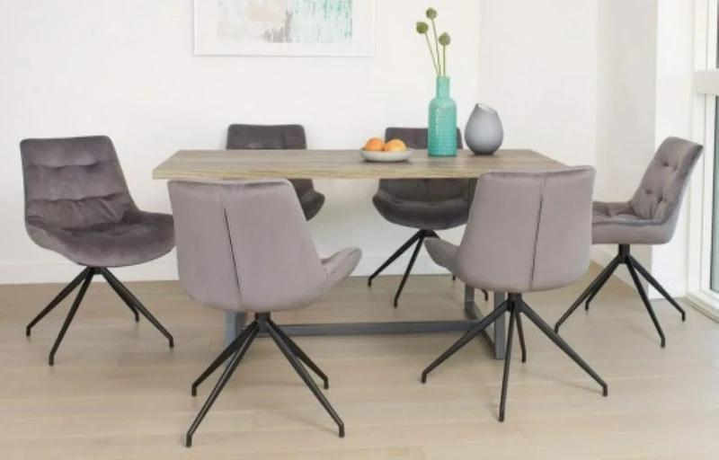 Out & Out Manhattan - Rustic Dining Set - 6 Seats - 160cm - Image 1