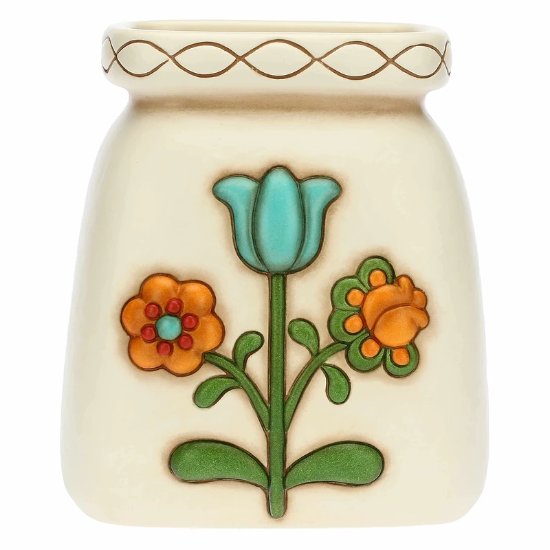 THUN, THUN Heritage Small Hand Decorated Ceramic Vase, 16.8 x 13 x 19.2 cm H