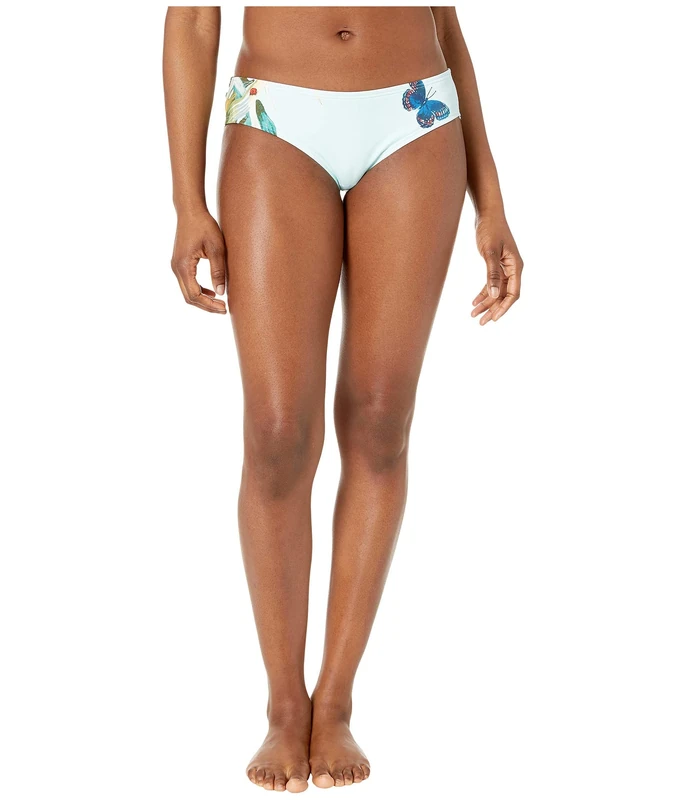 Vince Camuto Garden Paradise Printed Shirred Cheeky Bottoms Green - M