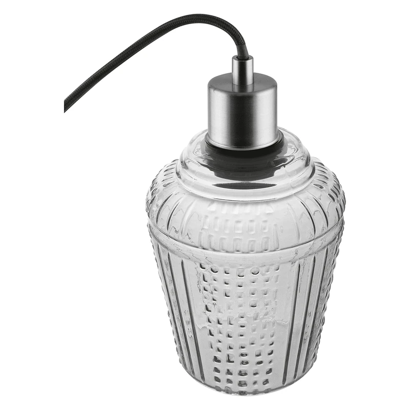 Ledvance Glass Jar Grey Smoke Grey