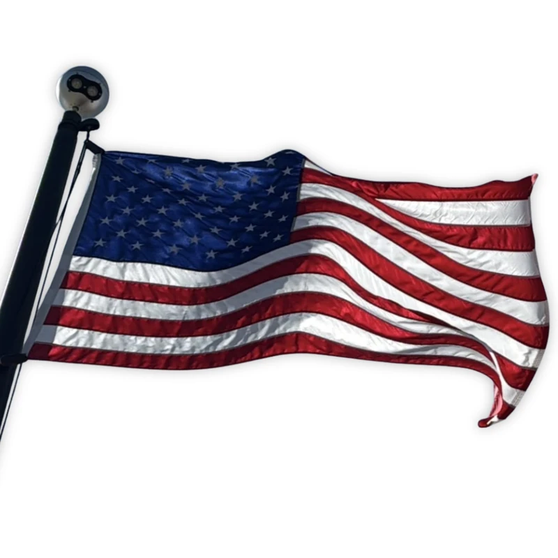 4x6 Nylon American Flag | Certified Made in USA, Outdoor Heavy-Duty | Fine Line Flag