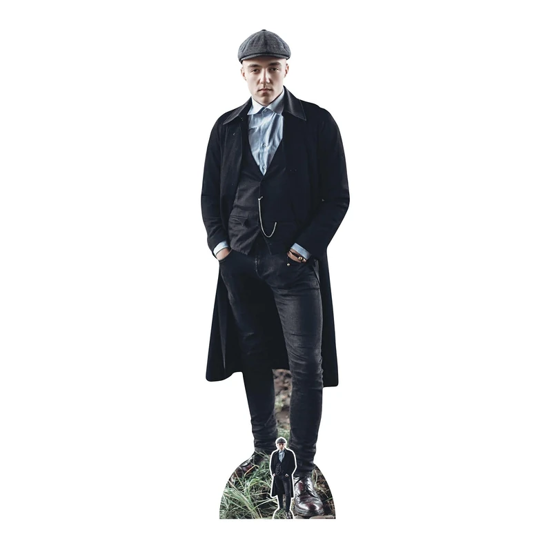 STAR CUTOUTS SC1190 British 1920s Gangster Peaky Blinders Watch Chain Lifesize Cardboard Cutout 179cm – 1920s Party Decoration, Gangster Theme Display & Photo Prop