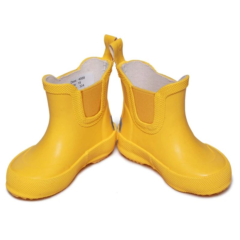 CeLaVi Basic Wellies Short, Unisex Kids’ Rain boat, yellow, 3 Child UK (EU)