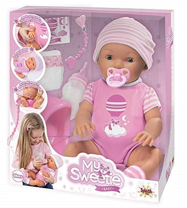 Splash Toys Sweety 30901 Pink Baby Doll with Accessories
