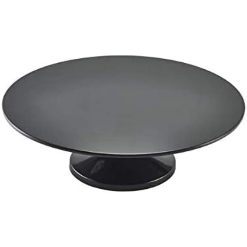 Genware DH942 Black Melamine Cake Stand, 33cm/13 Inch