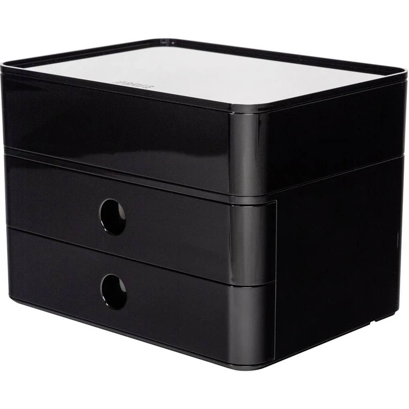 Han 1100-13 ALLISON SMART-BOX PLUS, Drawer Box with 2 Drawers and Utensil Box, jet black