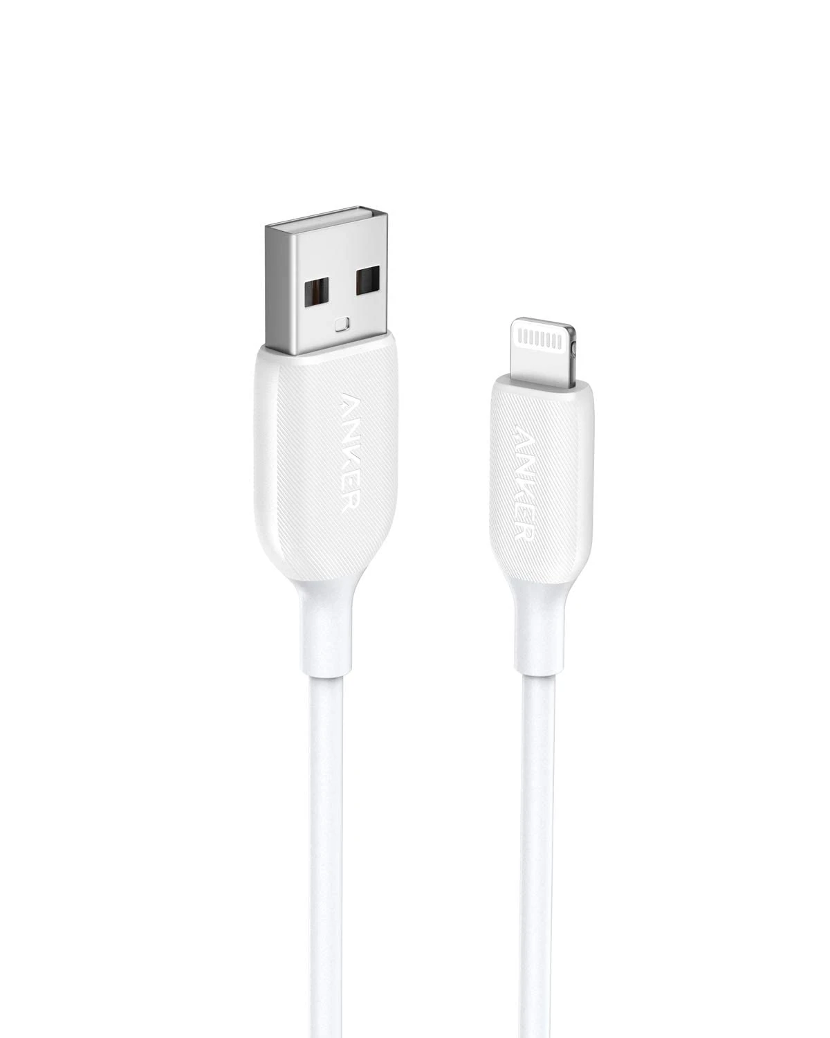 Anker PowerLine III Lightning Cable iPhone Charger Cord MFi Certified for iPhone X, Xs, Xr, Xs Max, 8, 8 Plus, 7, 7 Plus, 6, 6 Plus and More, Ultra Durable (1.8m, White)
