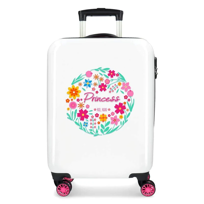 Roll Road Little Me Multicoloured Cabin Suitcase 37x55x20 cm Rigid ABS Combination lock 32 Litre 2.5 Kg 4 Double Wheels Hand Luggage