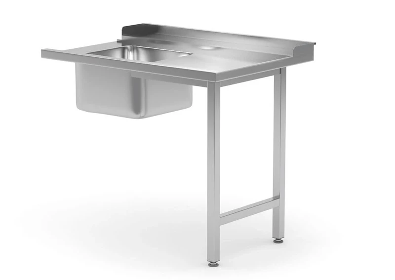 HENDI Loading table with sink for dishwasher, 1200x700x(H)880 mm