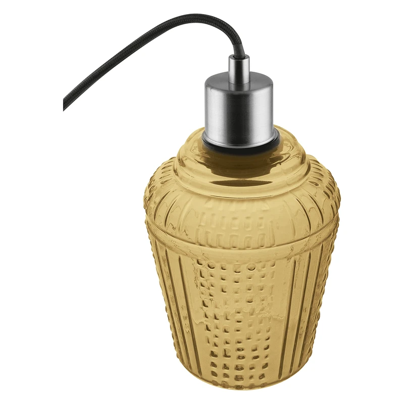 LEDVANCE Glass Jar Orange Pendant Light - E27 Socket