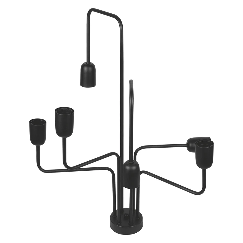 Ledvance Glass Ceiling Light, Angled Black