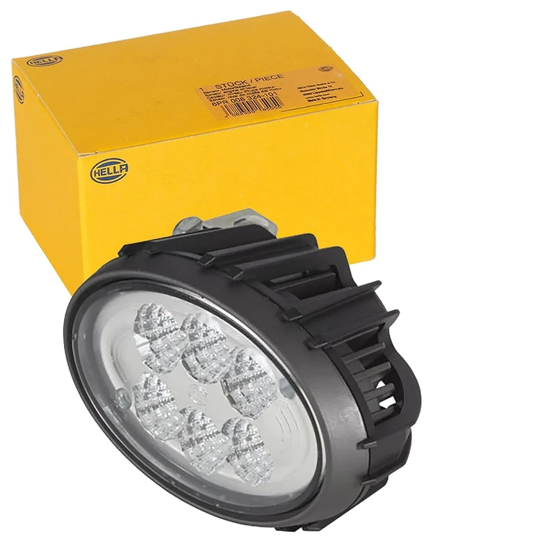 HELLA 1GA 996 761-191 LED-Worklight - Oval 100 Compact - 12/24V - 1850lm - Bolted/mounting - for horizontal fastening - Long-range illumination - Plug: DEUTSCH plug