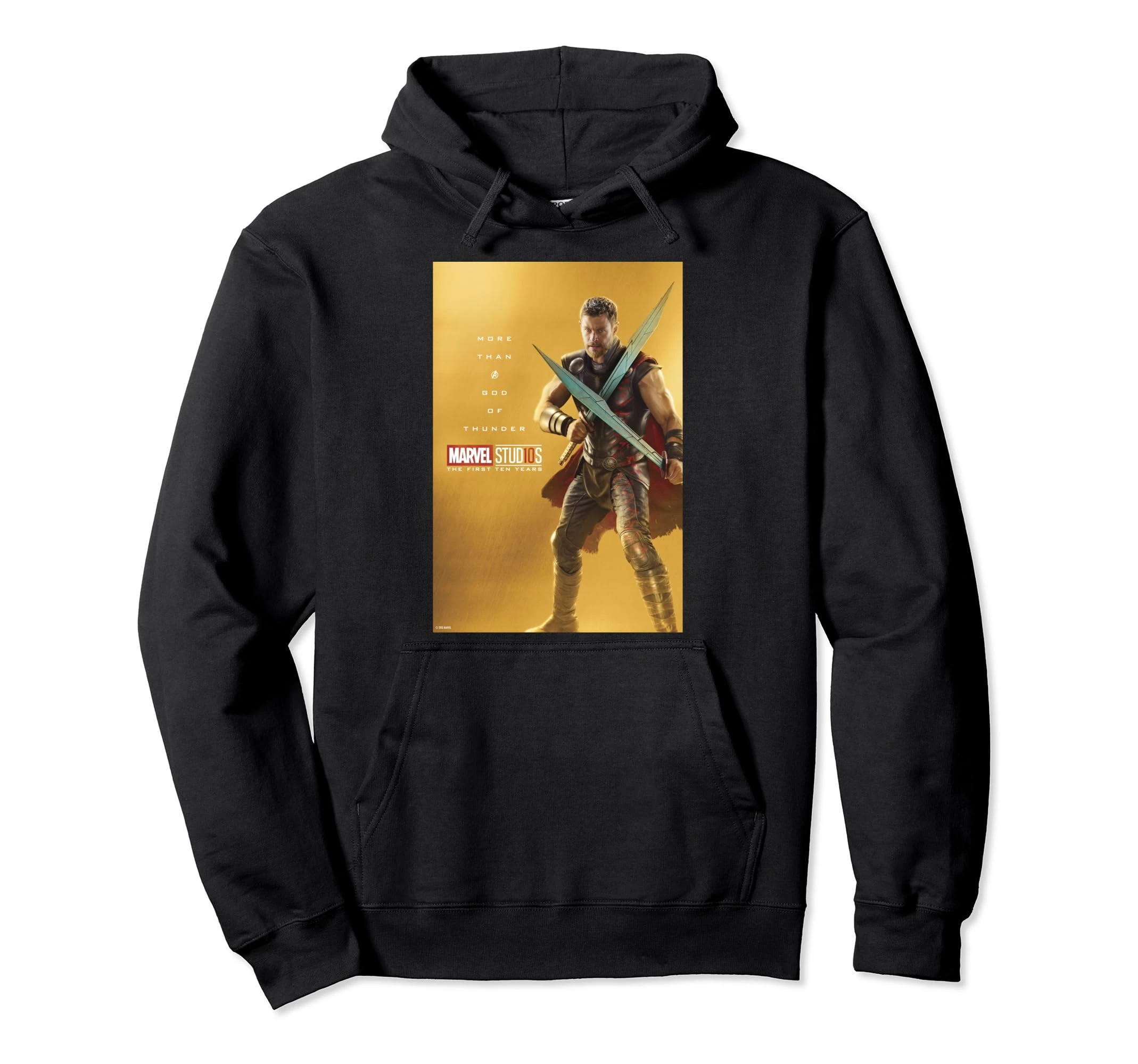 Marvel Studios 10 Years Thor Poster Graphic Hoodie