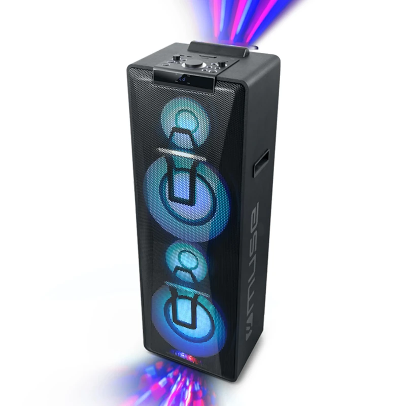 High Power Party Dual Bluetooth Speaker, CD Player, FM PLL Radio, MUSE - (M-1990 DJ) Stereo Pairing & NFC: Auto pairing, 1000 watts