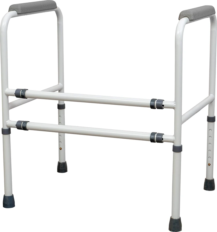 Aidapt Free Standing Support Toilet Safety Frame with Adjustment for Height and Width with Non Slip Feet Flat Pack