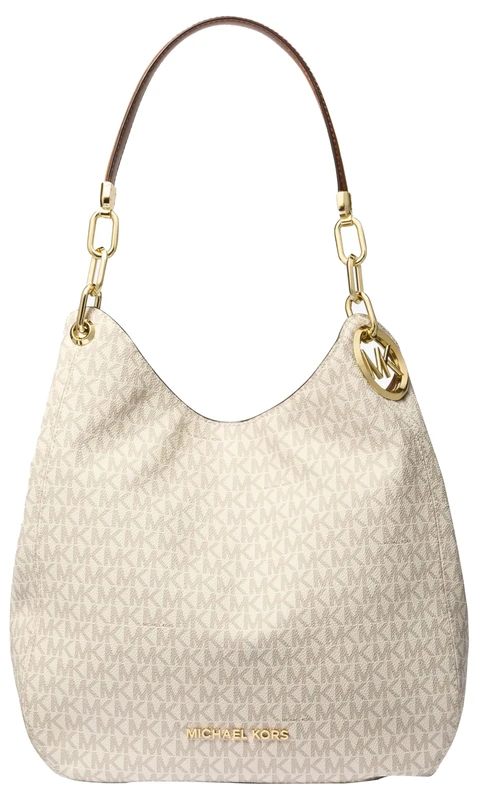 Michael Kors Women LG Chain Shldr Tote Bag, Vanilla/ACRN, Standard